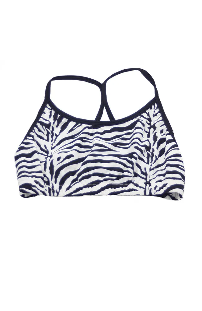 Adult Trendy Trends Zebra Bra Top