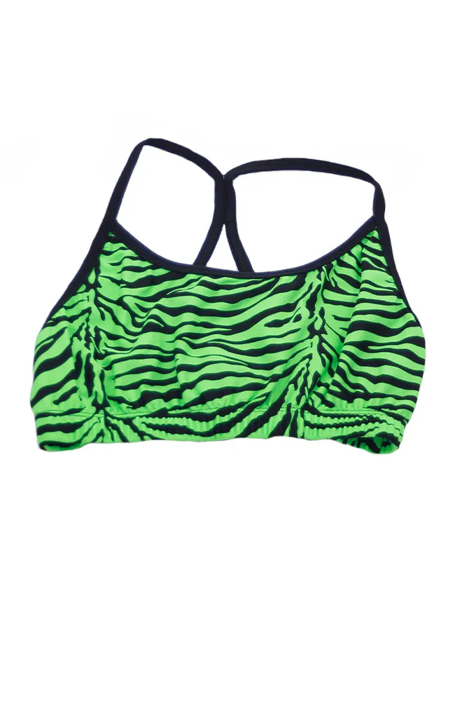 Adult Trendy Trends Zebra Bra Top