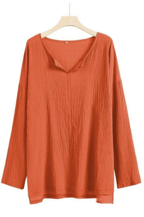 Cotton & Linen Casual Blouse