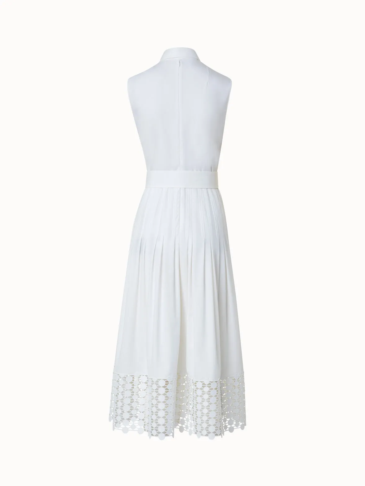 Cotton Dress with Kaleidoscope Dot Embroidery