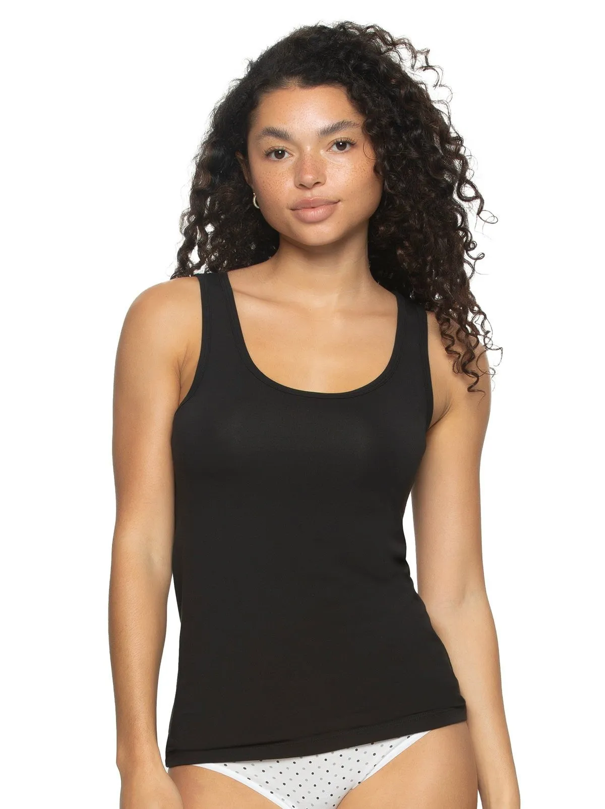 Cotton Modal Stretch Layering Tank Top 2-Pack