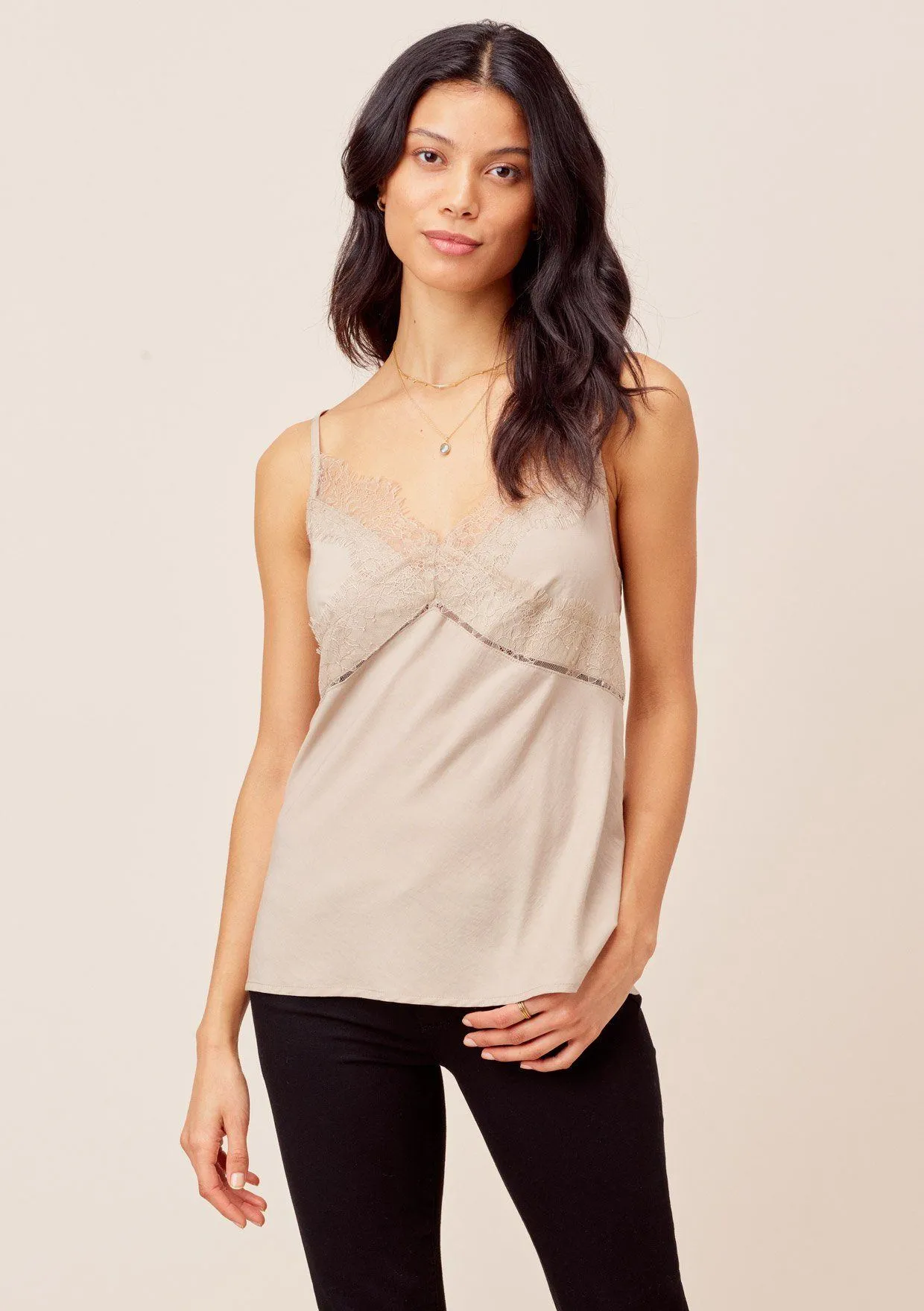 Meri Lace Trim Cami