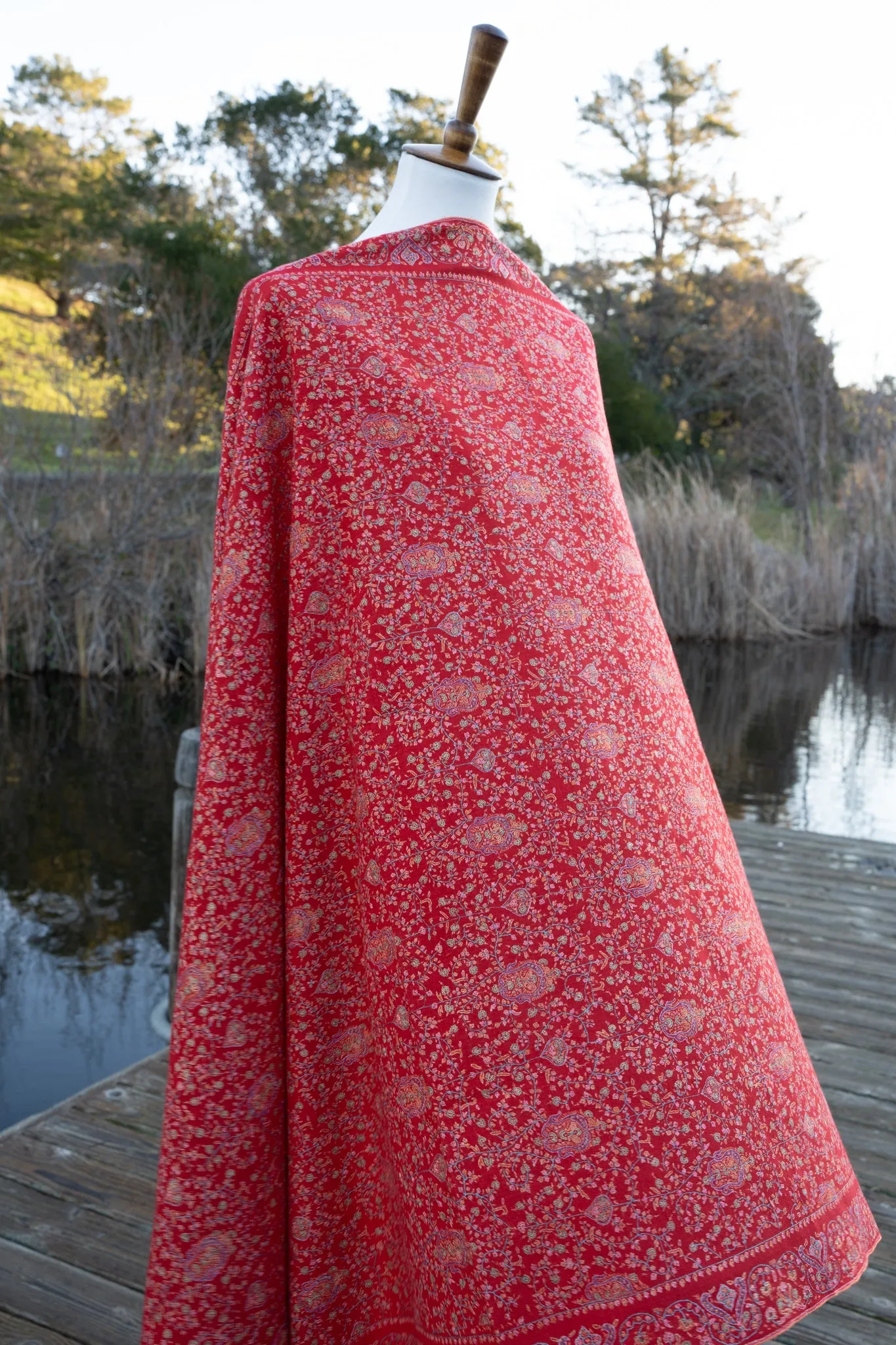 Red Masterpiece Pashmina Shawl