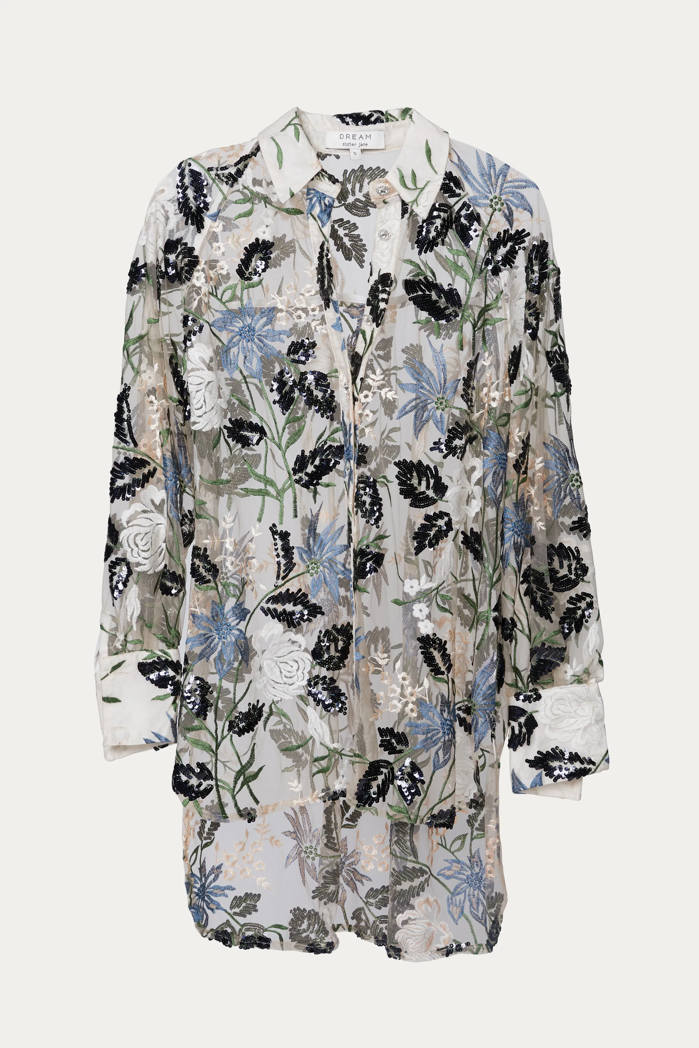 SOIREE EMBROIDERED OVERSIZE SHIRT