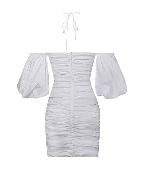 Valara Crossbody Dress x White